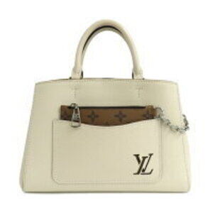 Louis Vuitton Marelle Tote Quartz Shoulder Bag Handbag Epi Off White Ivory